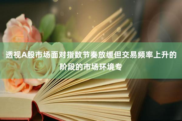 透视A股市场面对指数节奏放缓但交易频率上升的阶段的市场环境专
