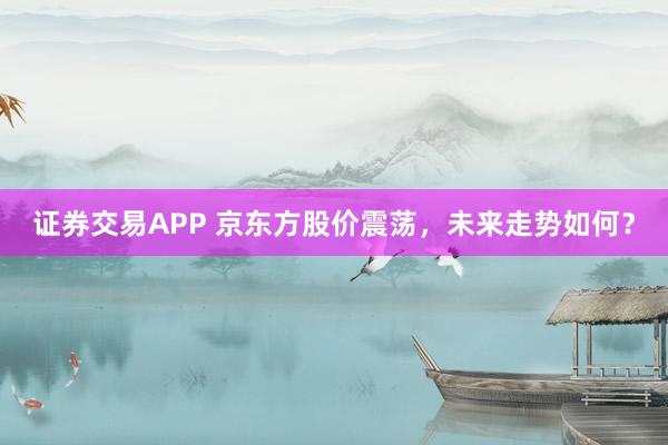 证券交易APP 京东方股价震荡，未来走势如何？
